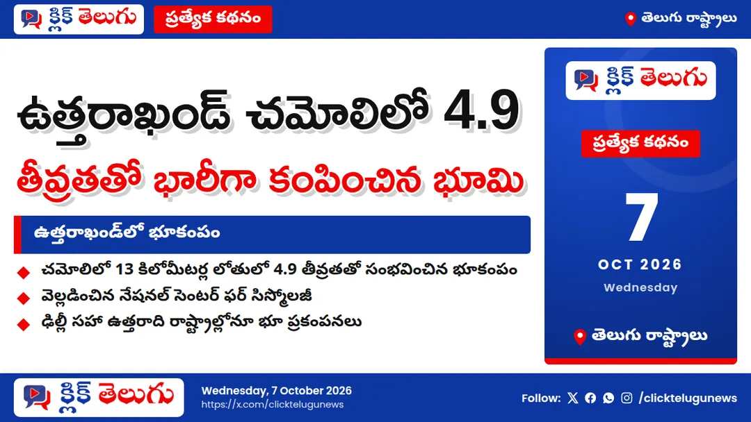 ఉత్తరాఖండ్‌లో భూకంపం