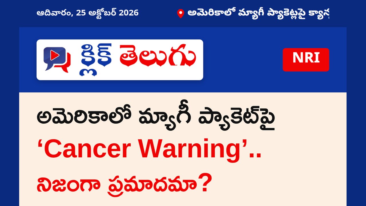 అమెరికాలో మ్యాగీ ప్యాకెట్‌పై ‘Cancer Warning’.. నిజంగా ప్రమాదమా?